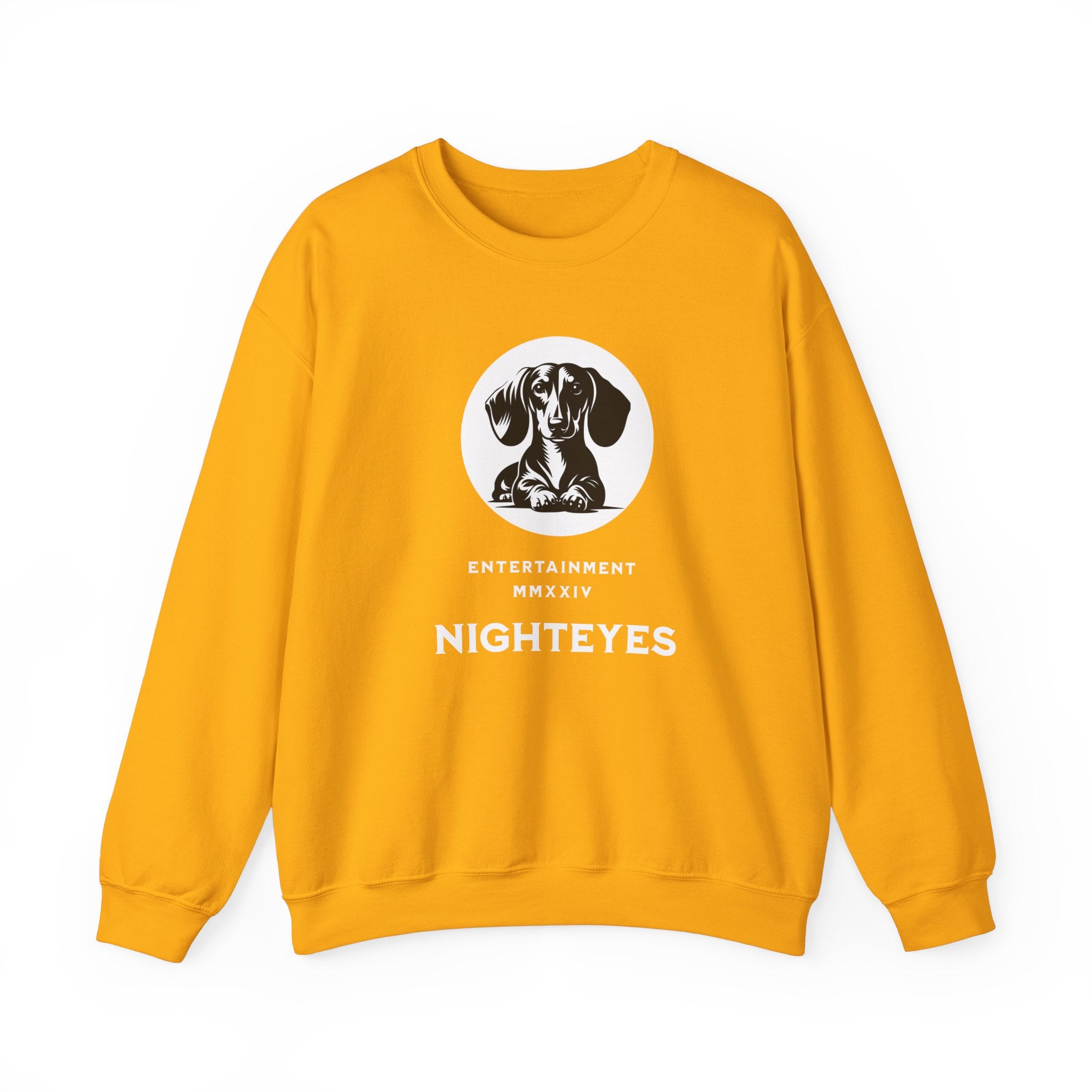 Dachshund Night Eyes Sweatshirt, Crewneck Dachshund, Dachshund Fun Apparel, Pet Sweater, Dachshund Pullover, Dog Mom Sweater, Pet Sweatshirt