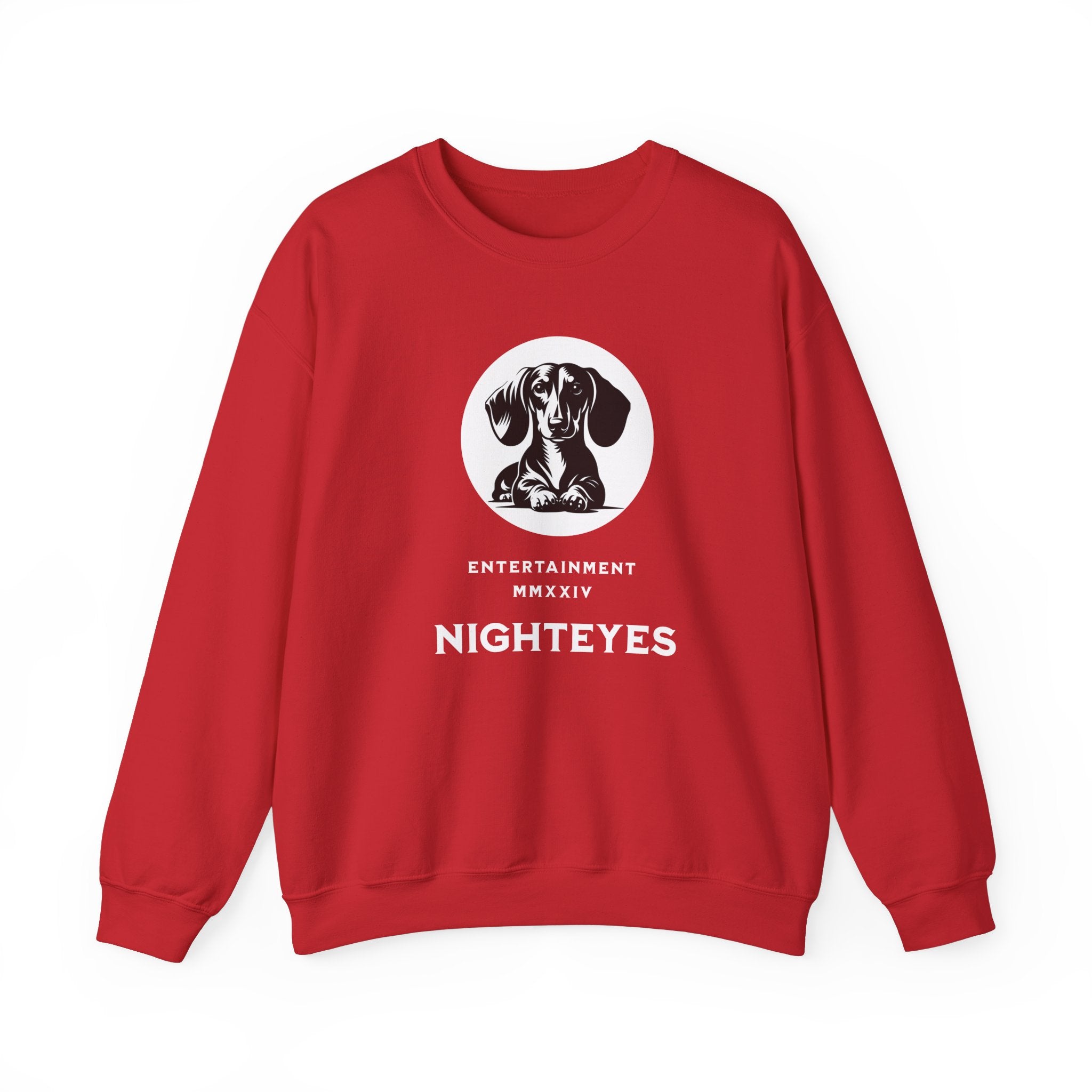 Dachshund Night Eyes Sweatshirt, Crewneck Dachshund, Dachshund Fun Apparel, Pet Sweater, Dachshund Pullover, Dog Mom Sweater, Pet Sweatshirt