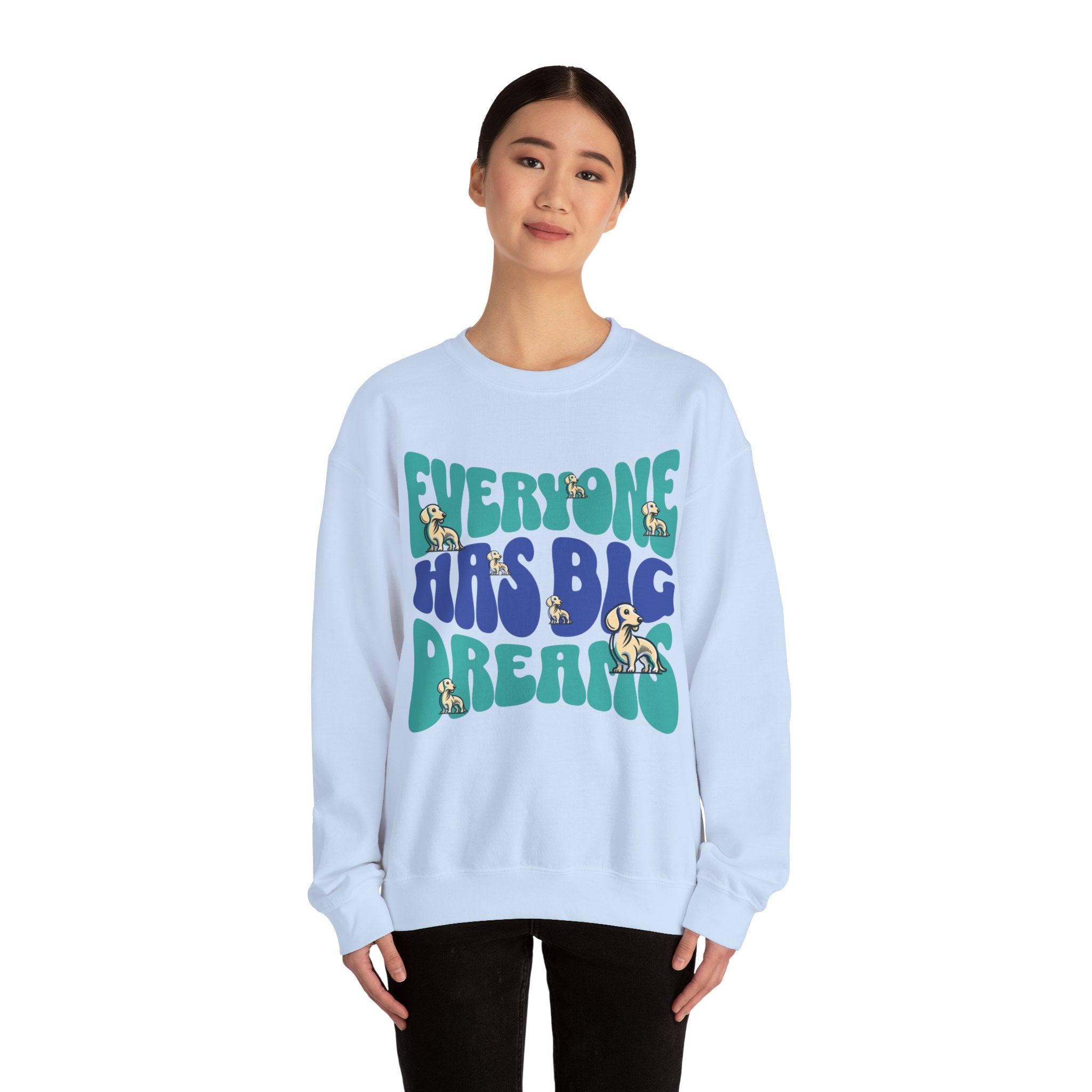 Dachshund Big Dream Sweatshirt, Dog Sweatshirt, Wiener Mom sweater, Sausage Dog Gift, Wiener Dog Lover Gift, Dog lover gift, Dog Mom Apparel