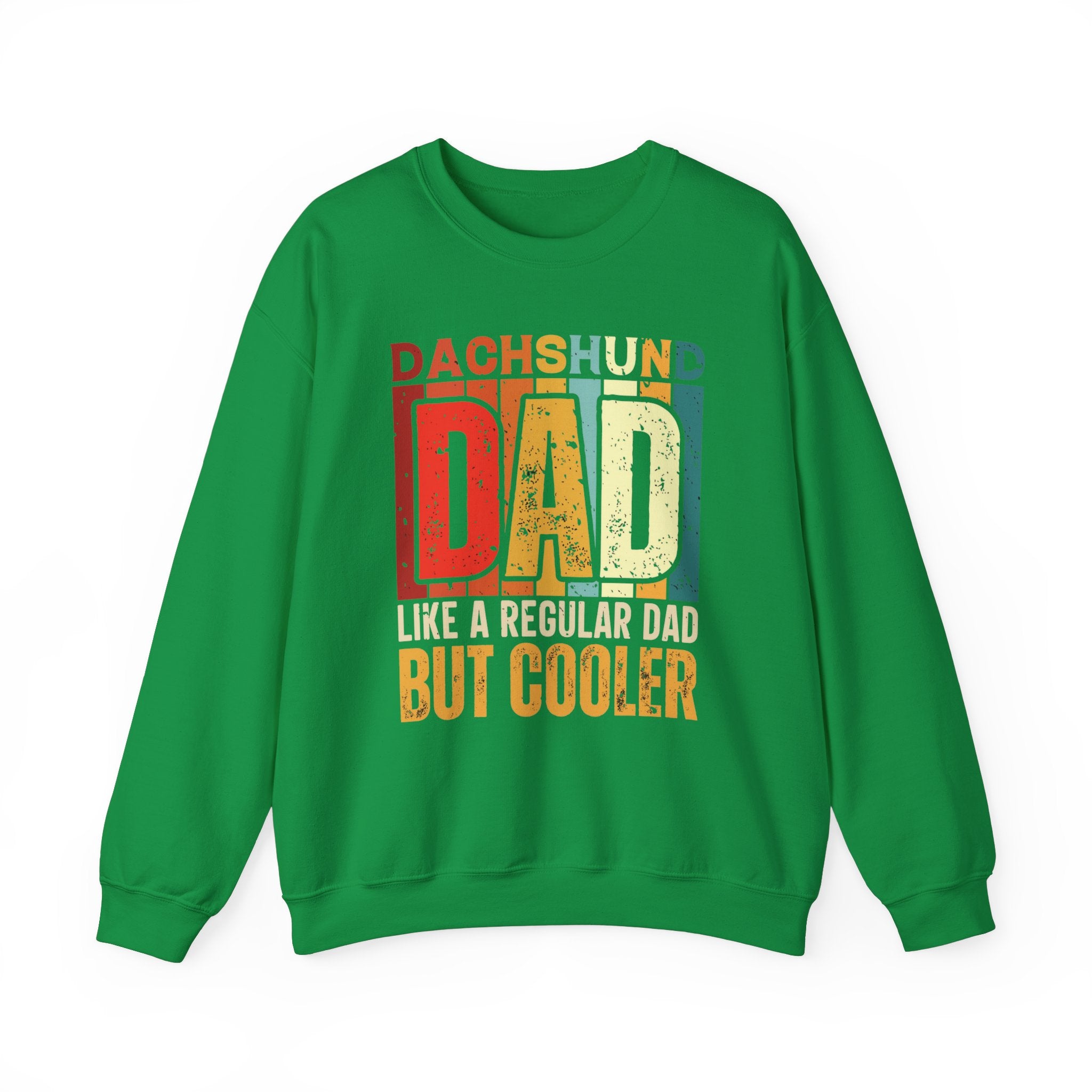 Dachshund Dad Sweater Irish Green