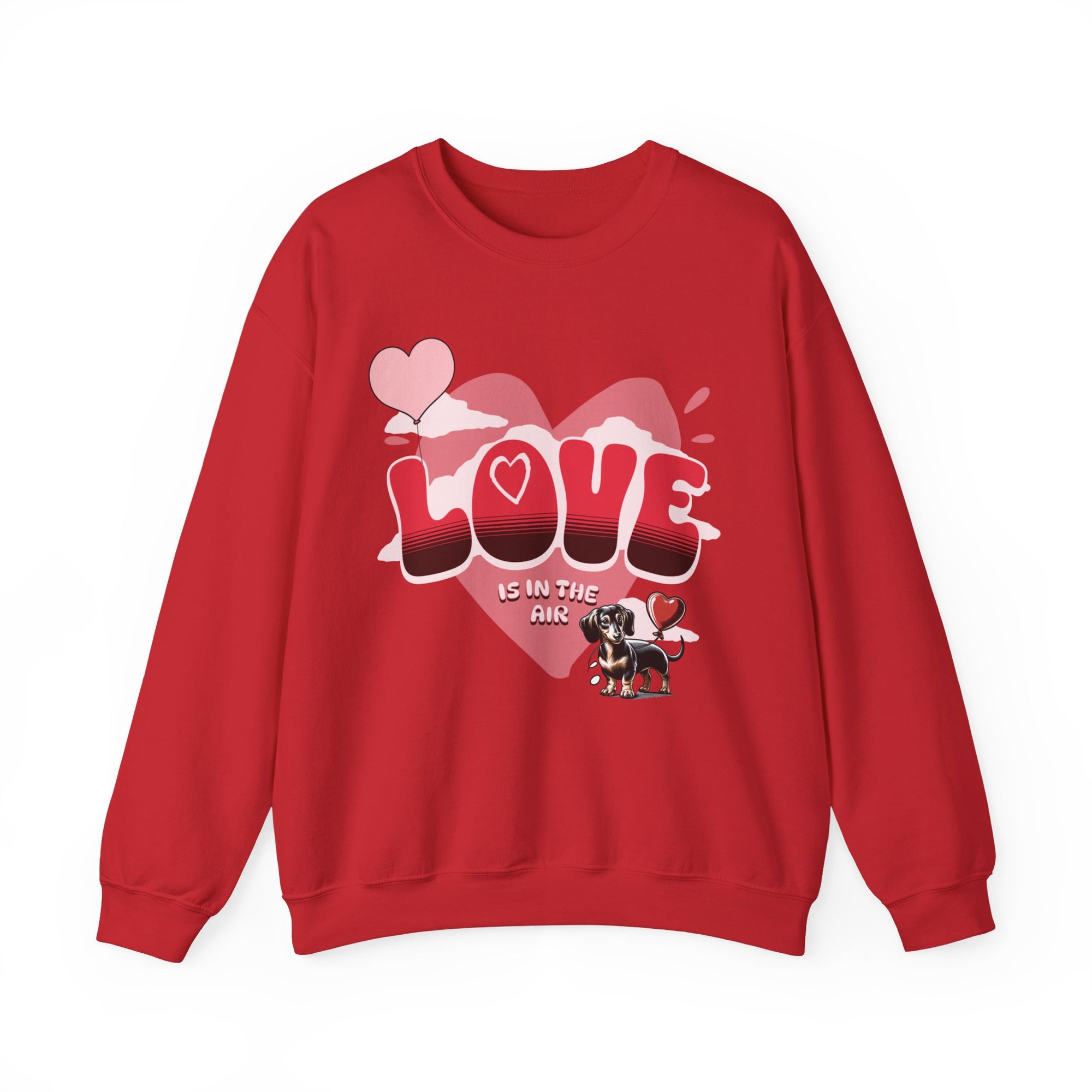 Dachshund Valentine Sweatshirt, Wiener Dog sweater with love, Dachshund Valentines Day Shirt, Dachshund Lover Gift, Wiener owner sweater