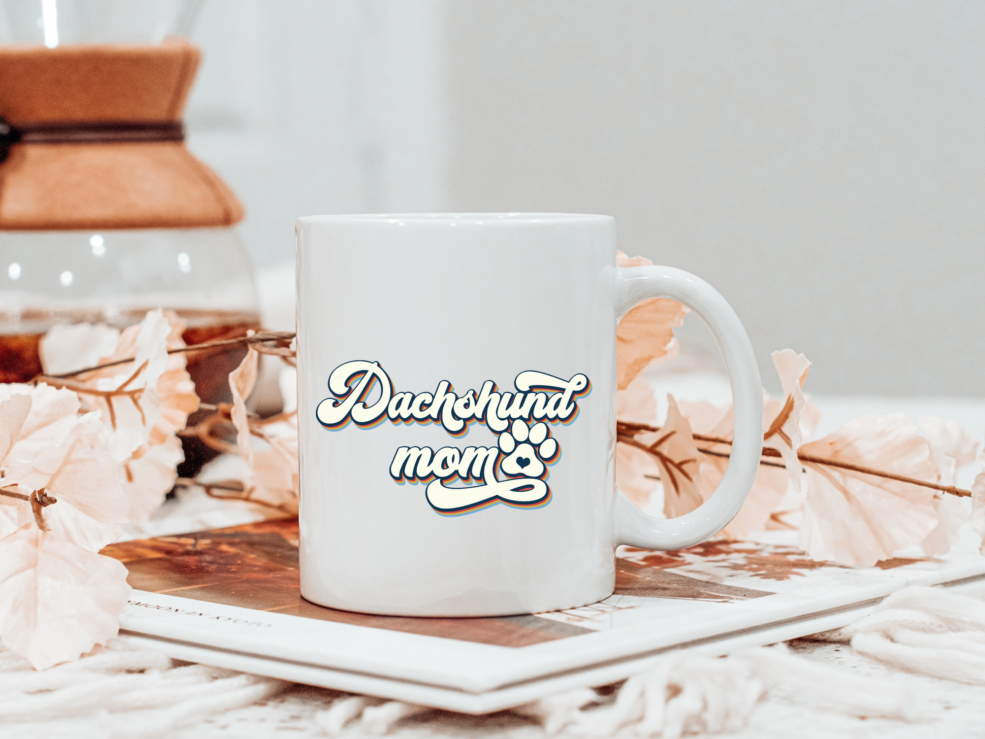 Dachshund Mom Mug, Dachshund 11 oz Coffee Mug, Dog Lover Drinking Gift, Proud of Wiener Mug, Dachshund Parent Mug, Dachshund Owner Cute Mug