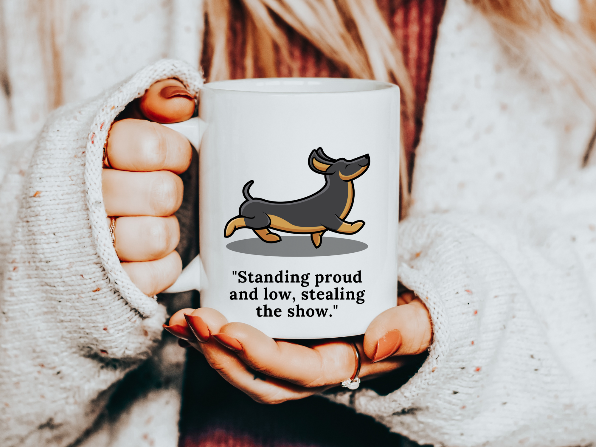 Dachshund Ceramic Mug, Dachshund Coffee Dog Mug, 11 oz Coffee Mug, Dachshund Mom Gift, Dachshund Coffee Cup, Wiener Funny Mug, Dachshund Cup