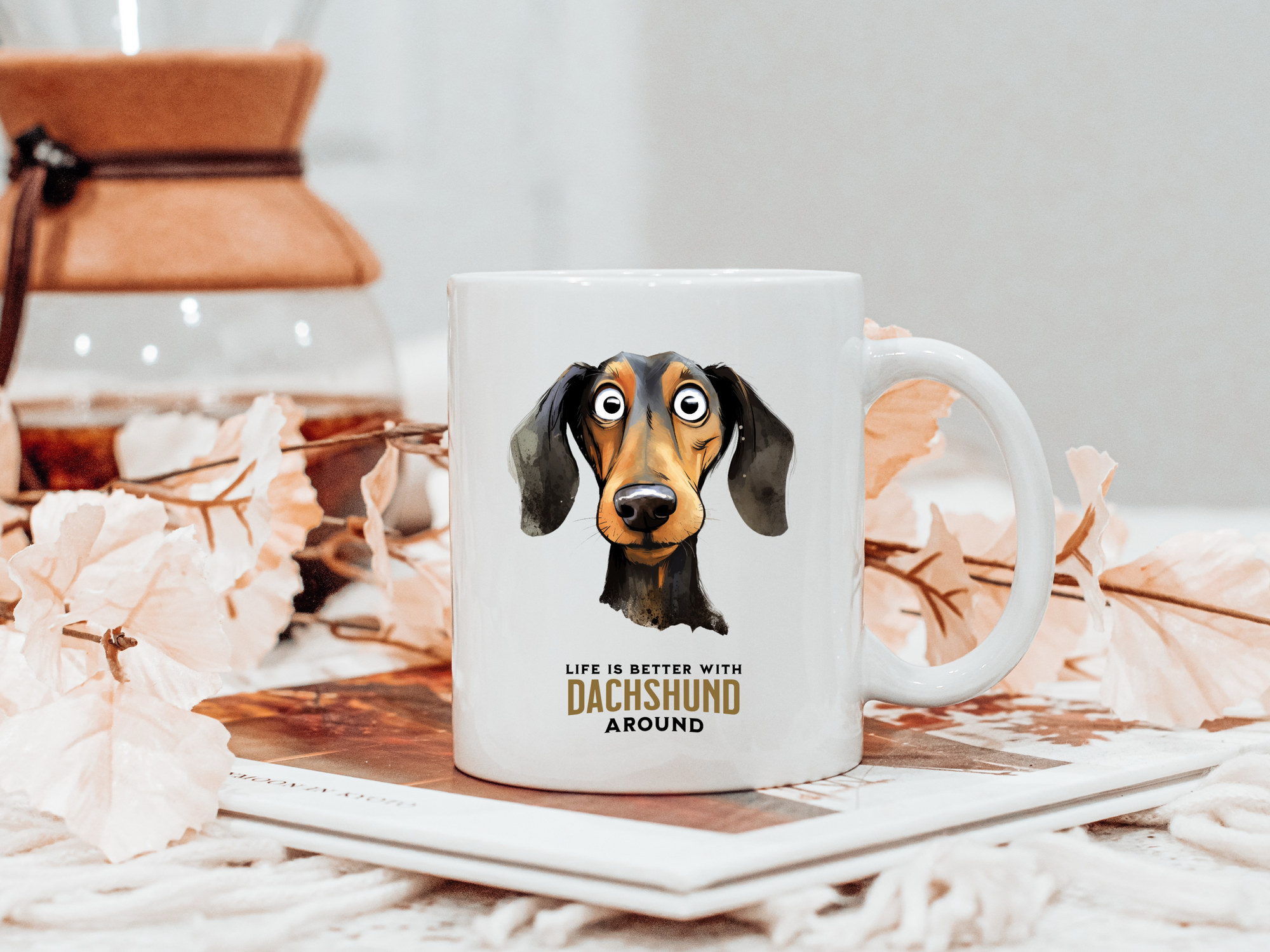 Dachshund 11 oz Mug, Doxie Wiener Dachshund Gift, Dachshund Mug, Dachshund Owner Mug, Wiener Ceramic Mug, Dachshund funny print mug