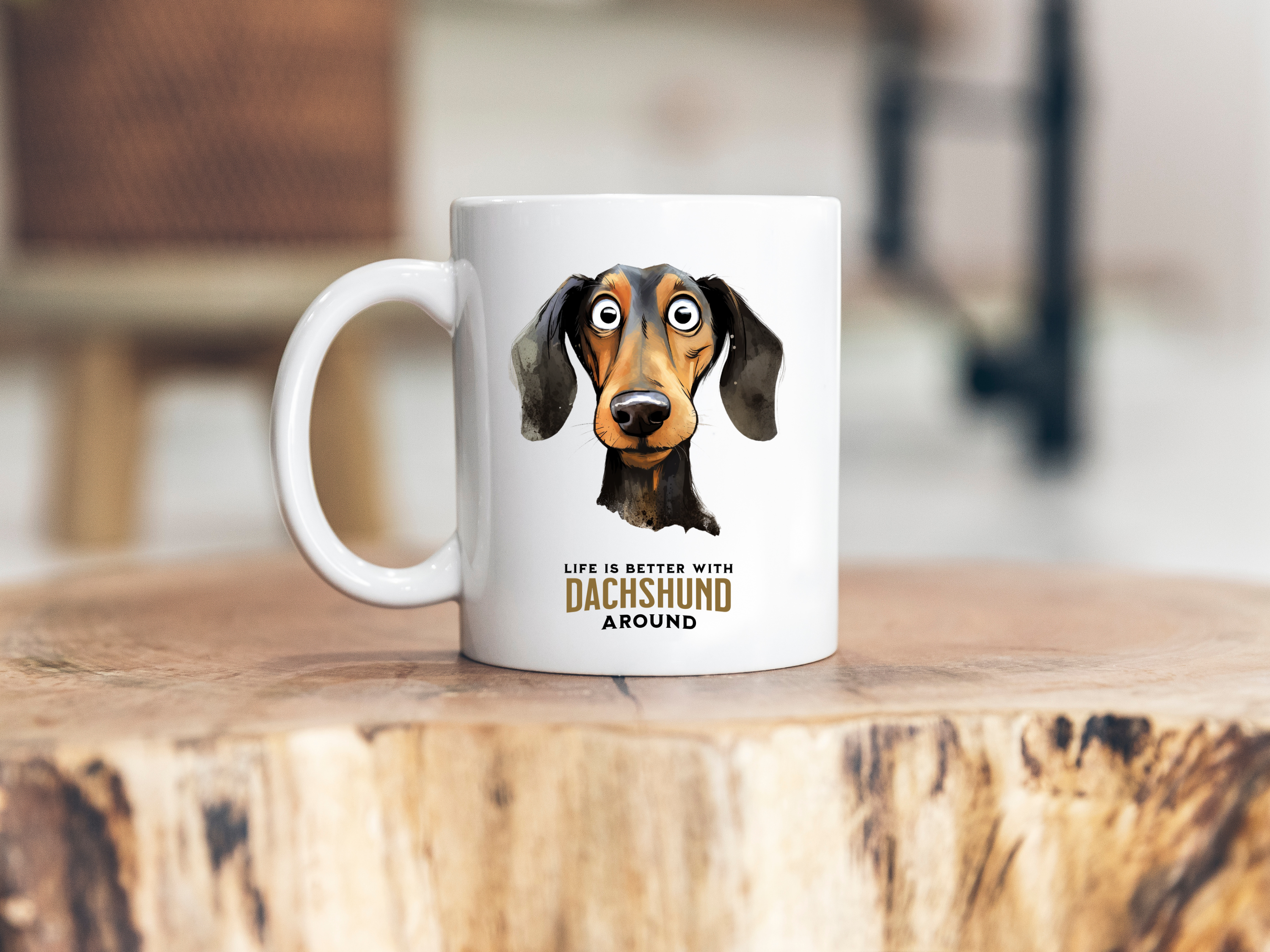 Dachshund 11 oz Mug, Doxie Wiener Dachshund Gift, Dachshund Mug, Dachshund Owner Mug, Wiener Ceramic Mug, Dachshund funny print mug